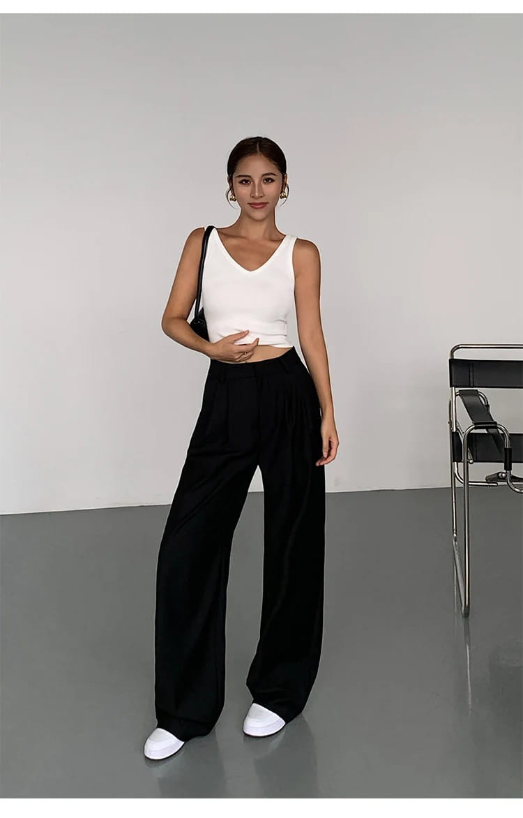 High-waisted Wide-leg Suit Pants Women’s