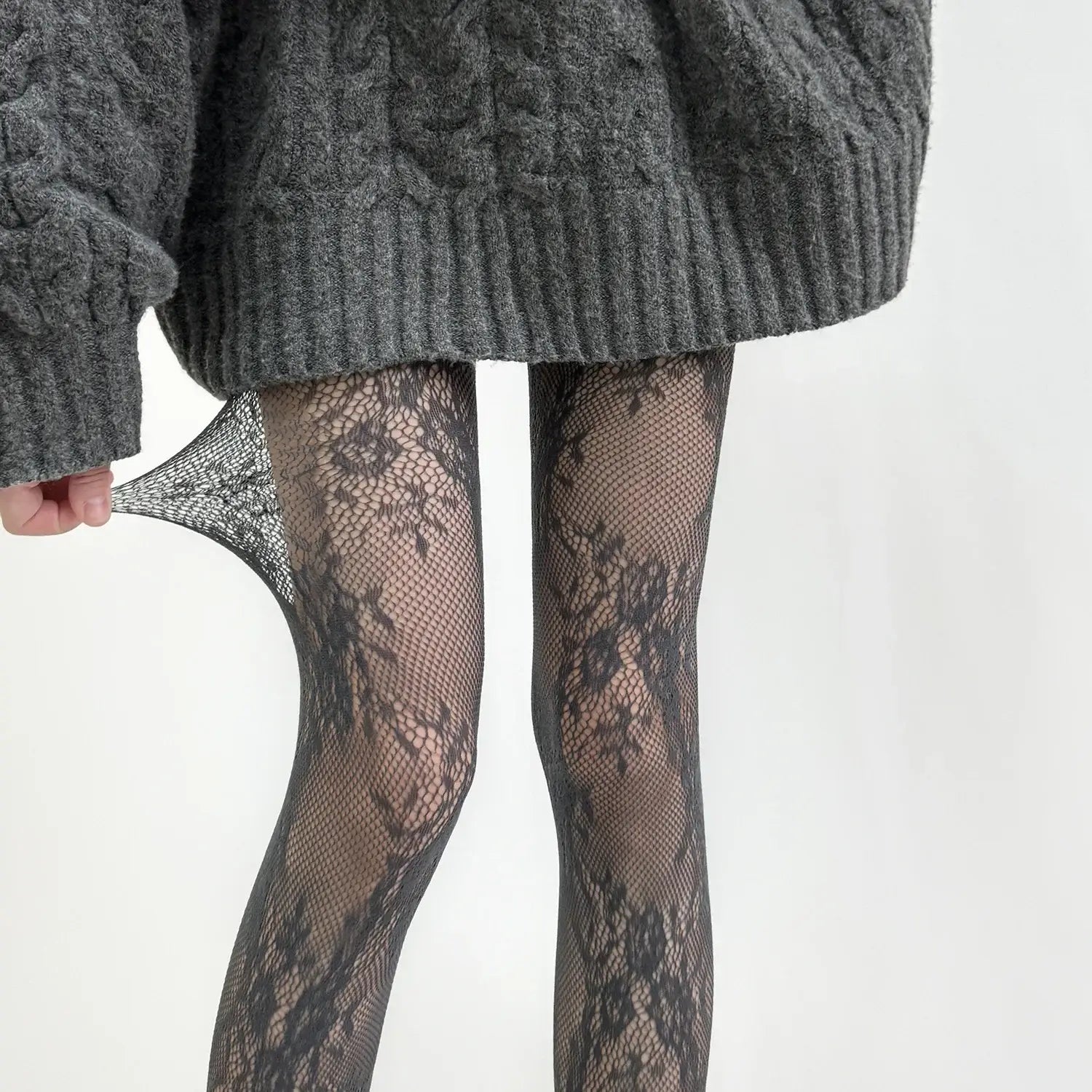 Tights Women Lace Floral Thigh High Stockings Pantyhose
