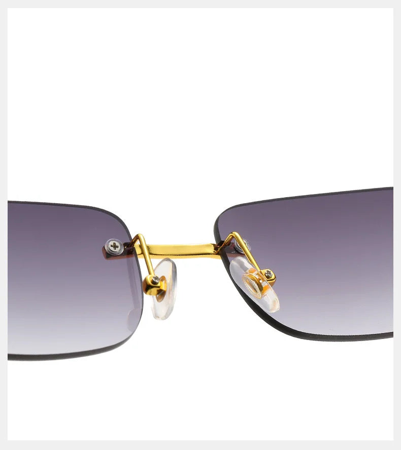 Rimless Square Sunglasses Woman