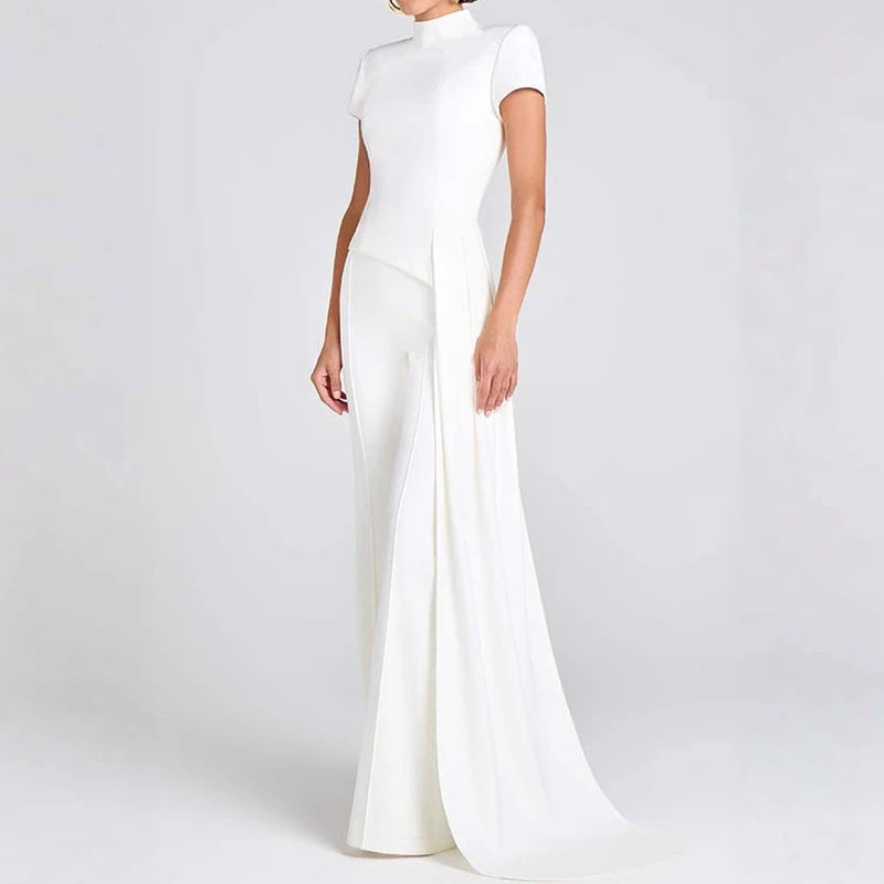 Casual Short Sleeve Pullover & Long Pant Women Set