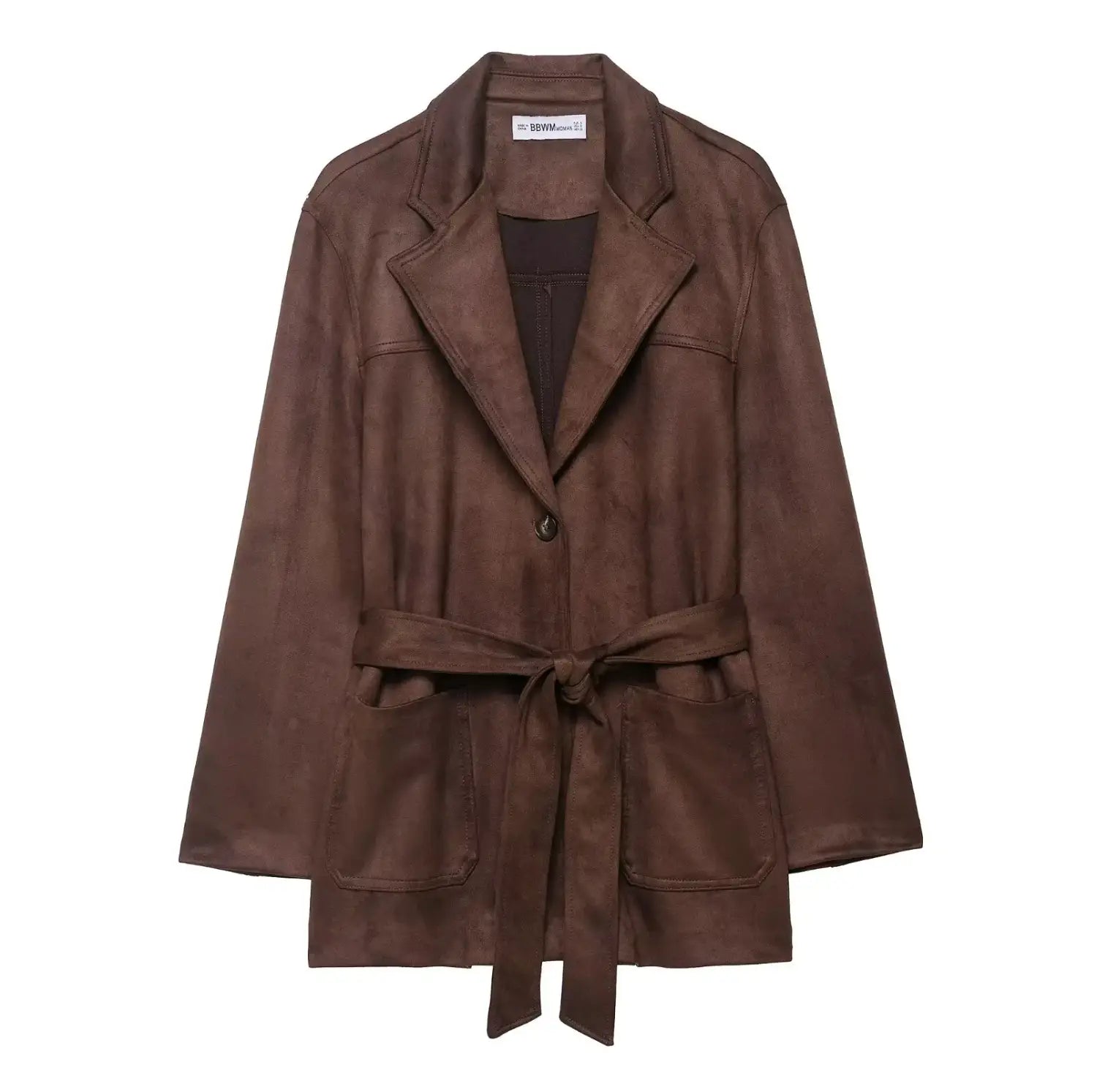 High Street Brown Suede Jacket For Women