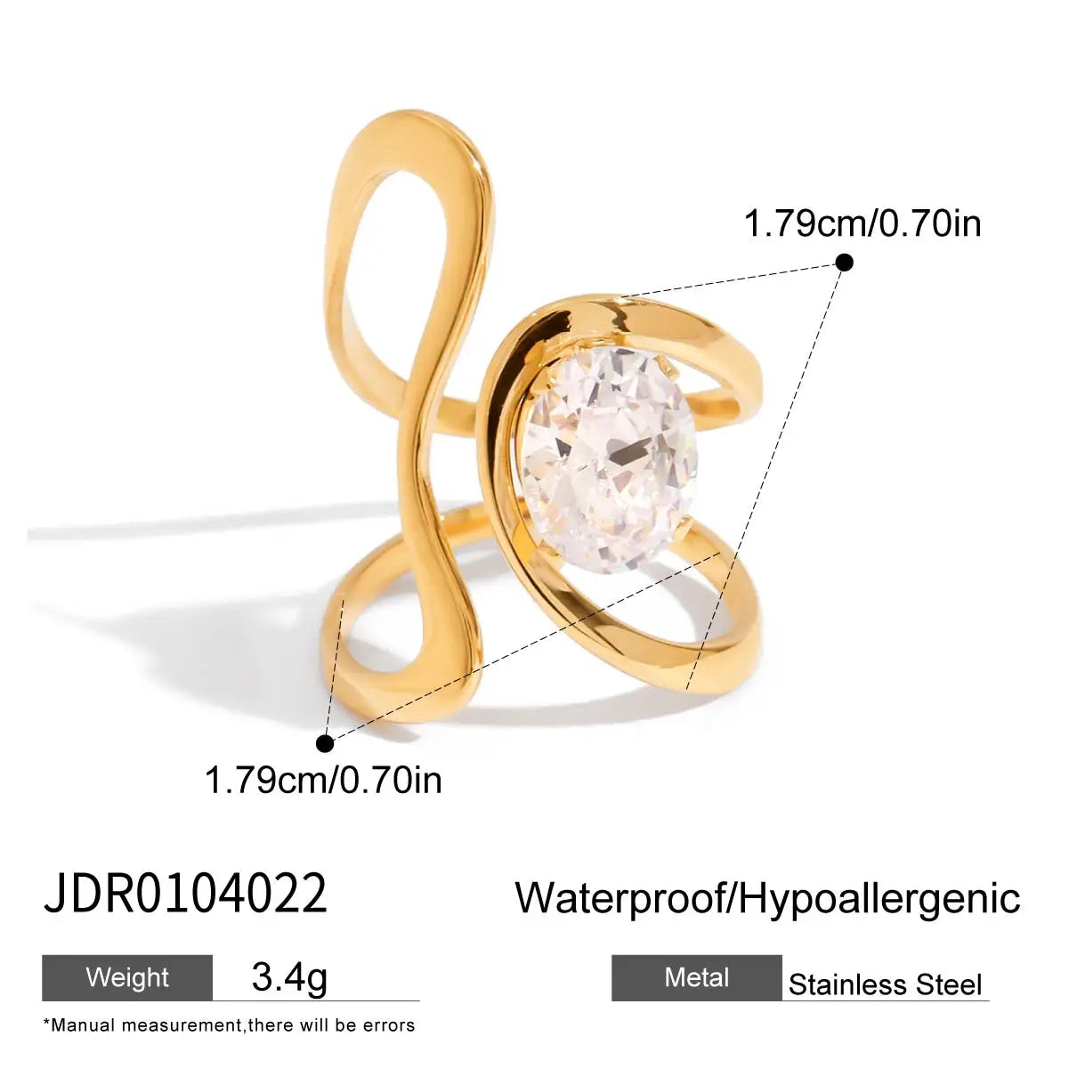 Minimalist Gold Color Plated Stainless Steel Rings