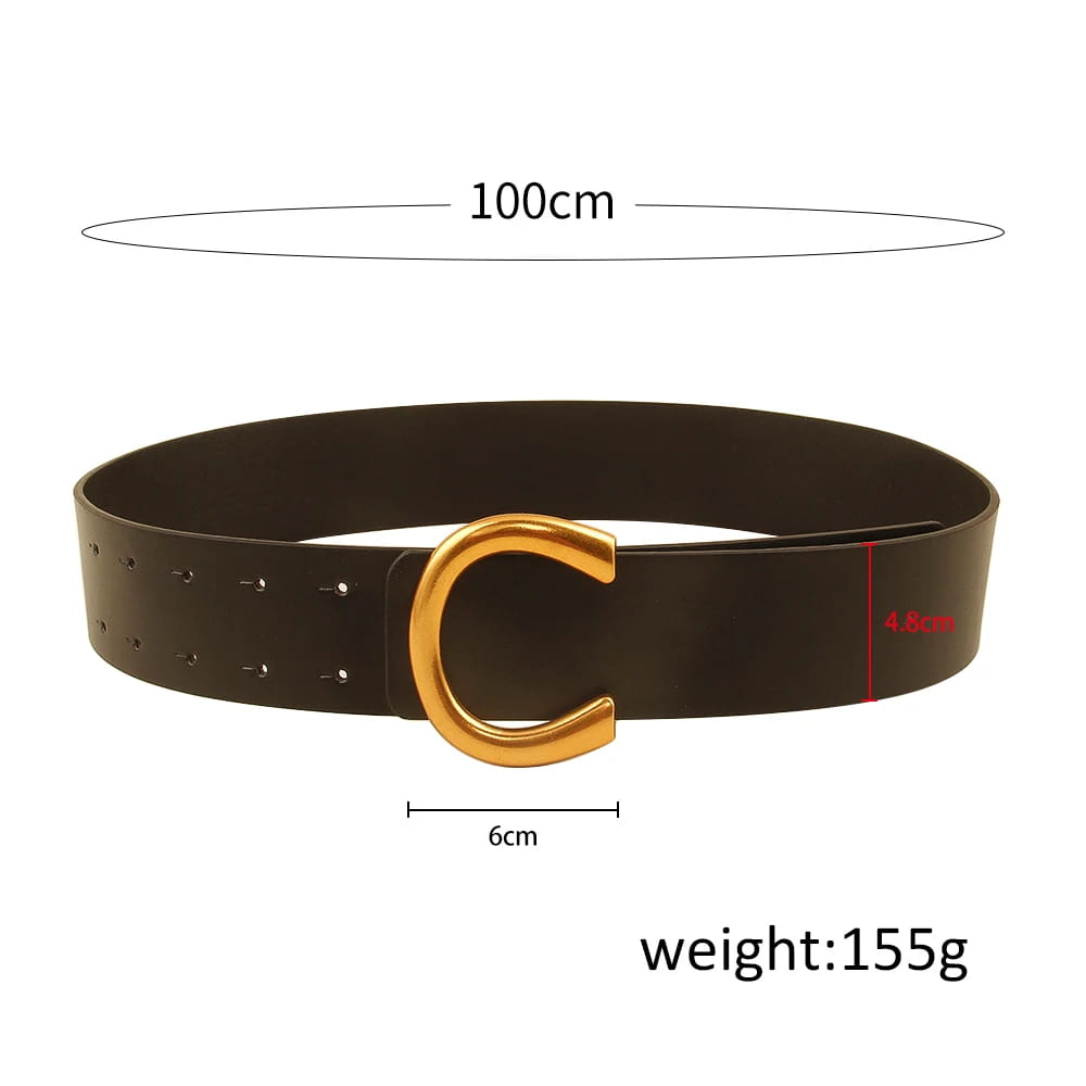 Geometric Horseshoebuckle Belt