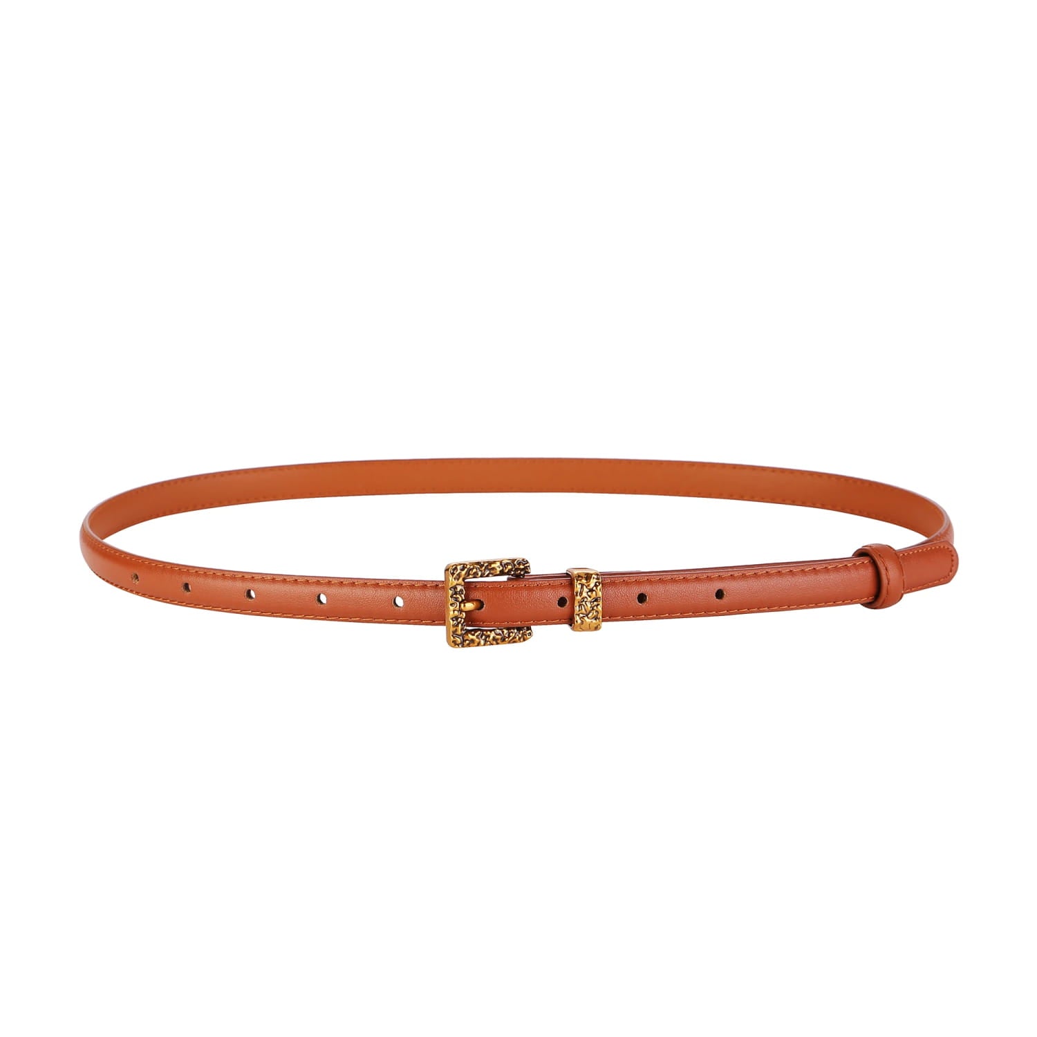 Retro Gold Women Belt Genuine Leather