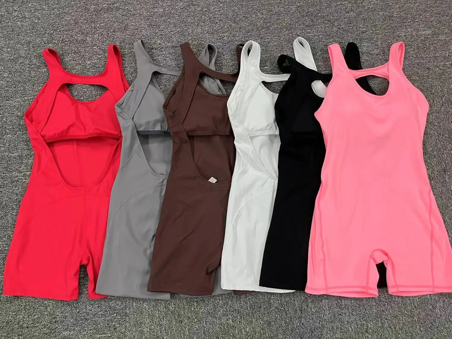 Women’s Tracksuit Yoga Set Backless Jumpsuits One Piece