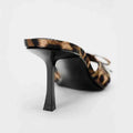 High Quality Women Shoes Bow Knot Leopard Print High Heel