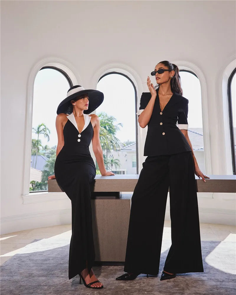 Halter Backless Maxi Dress For Women