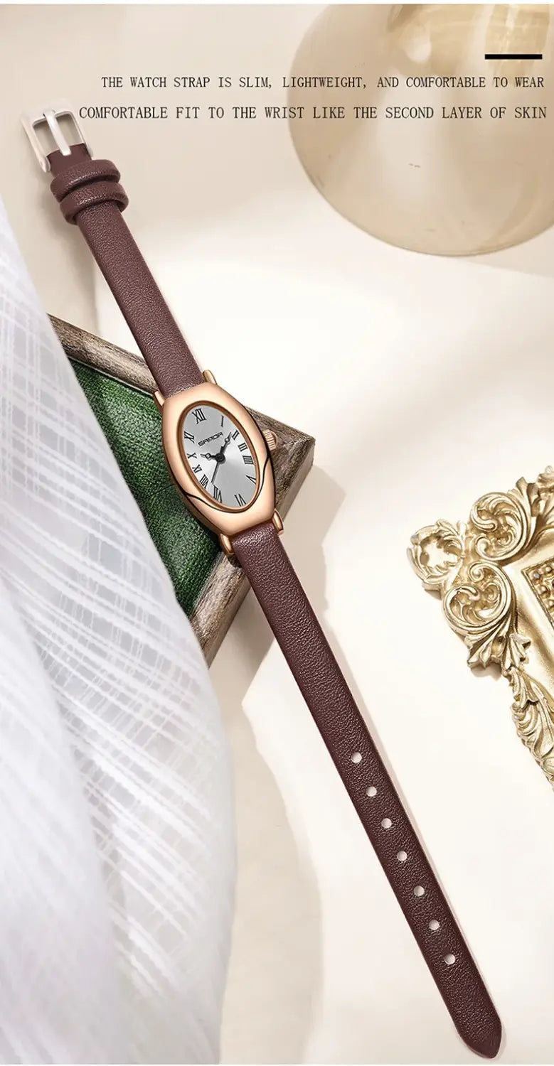 Women Quartz Watch Vintage Stainless Steel