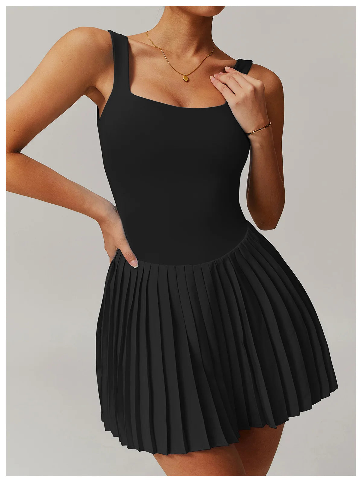 Gym Yoga Clothes Women’s Short Tennis Skirts With pocket Jumpsuit