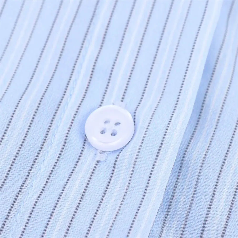 Women’s Lace Detail Striped Short Shirt Fluffy Mid Waist Skirt Pants Set