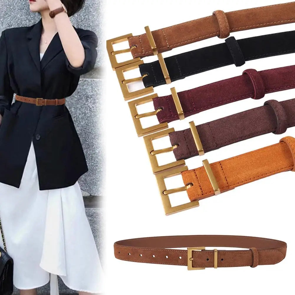 Suede Leather Belt For Women