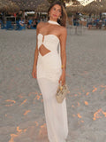 Hollow Out Backless Maxi Dress Women Gown - Norellé