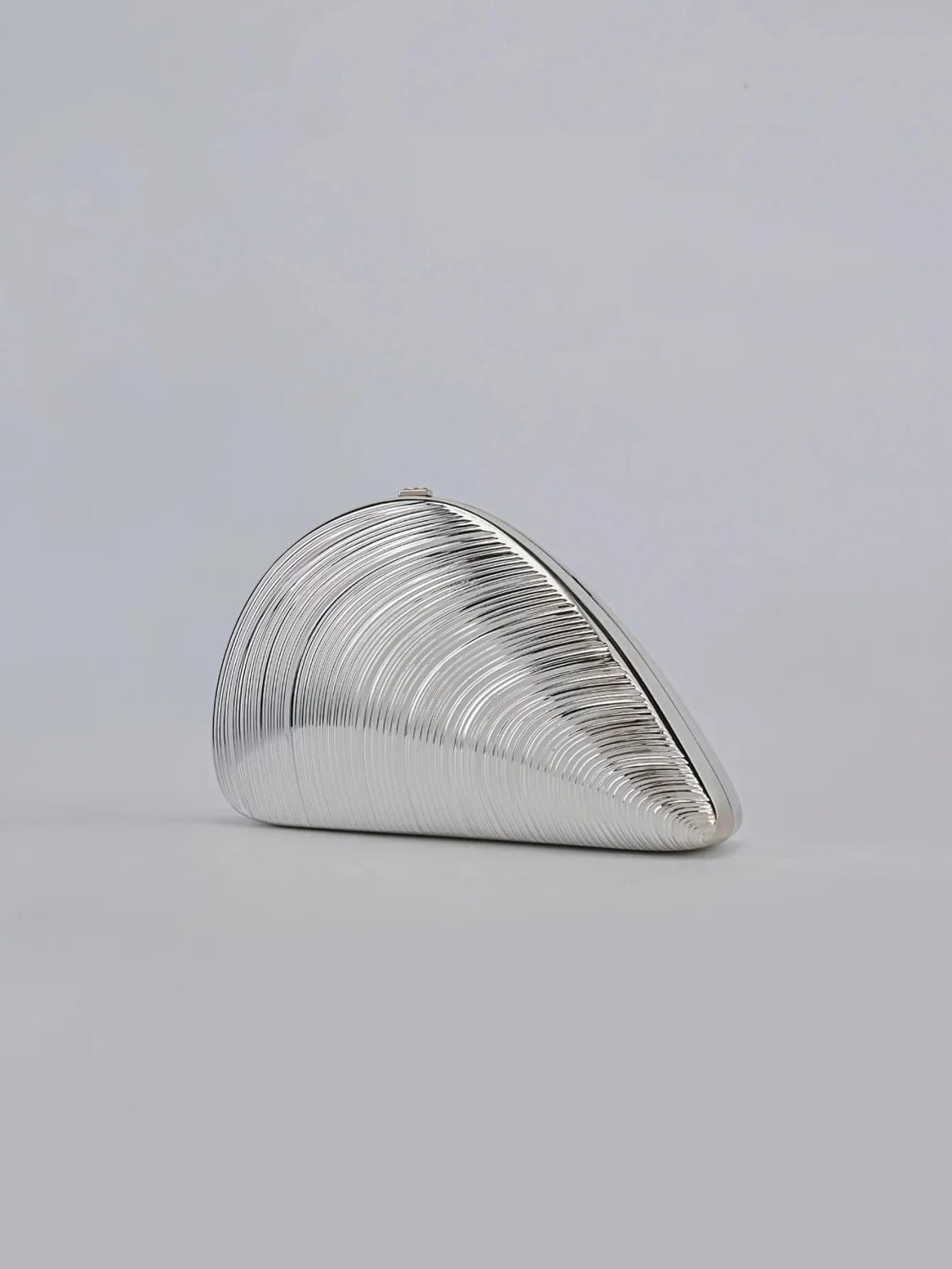 Retro Golden Silver Metal Large Shell Acrylic Bag