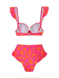 3 Pieces Push Up Bikini High Waist Swimsuit & Skirt - Norellé