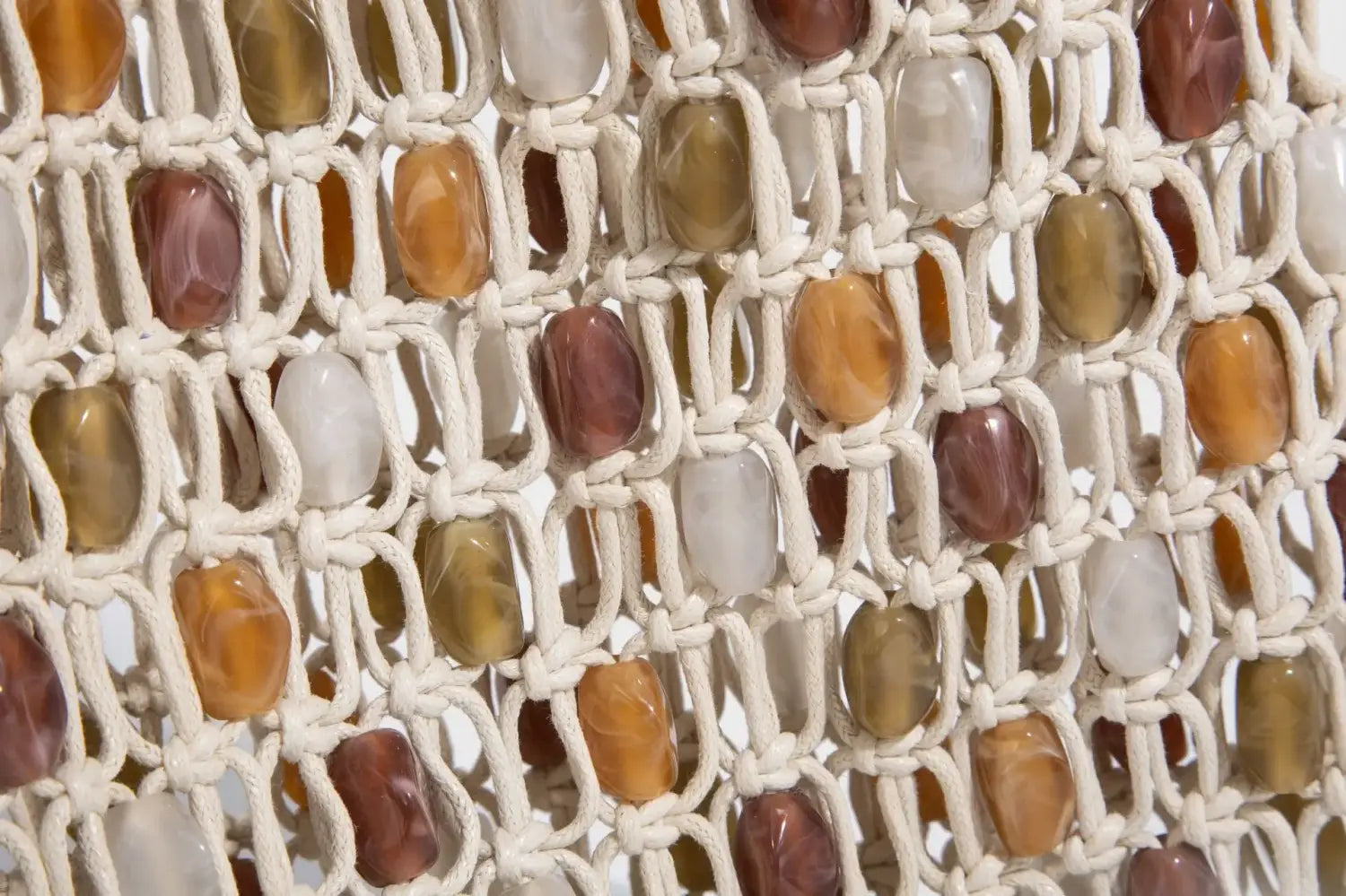 Ladies Summer Beaded Woven Bag Bucket