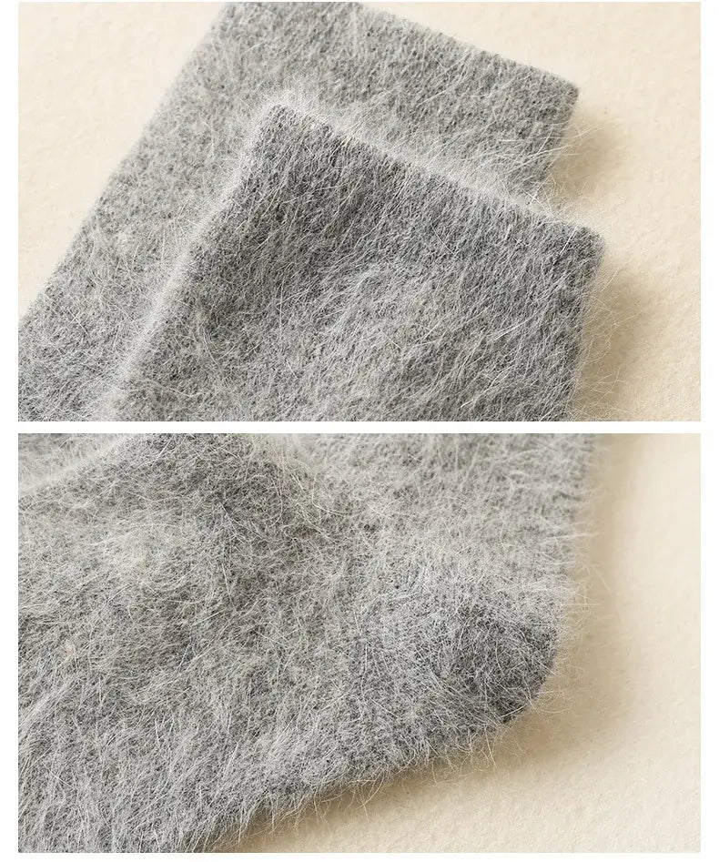 Pure Color Warm Winter Socks