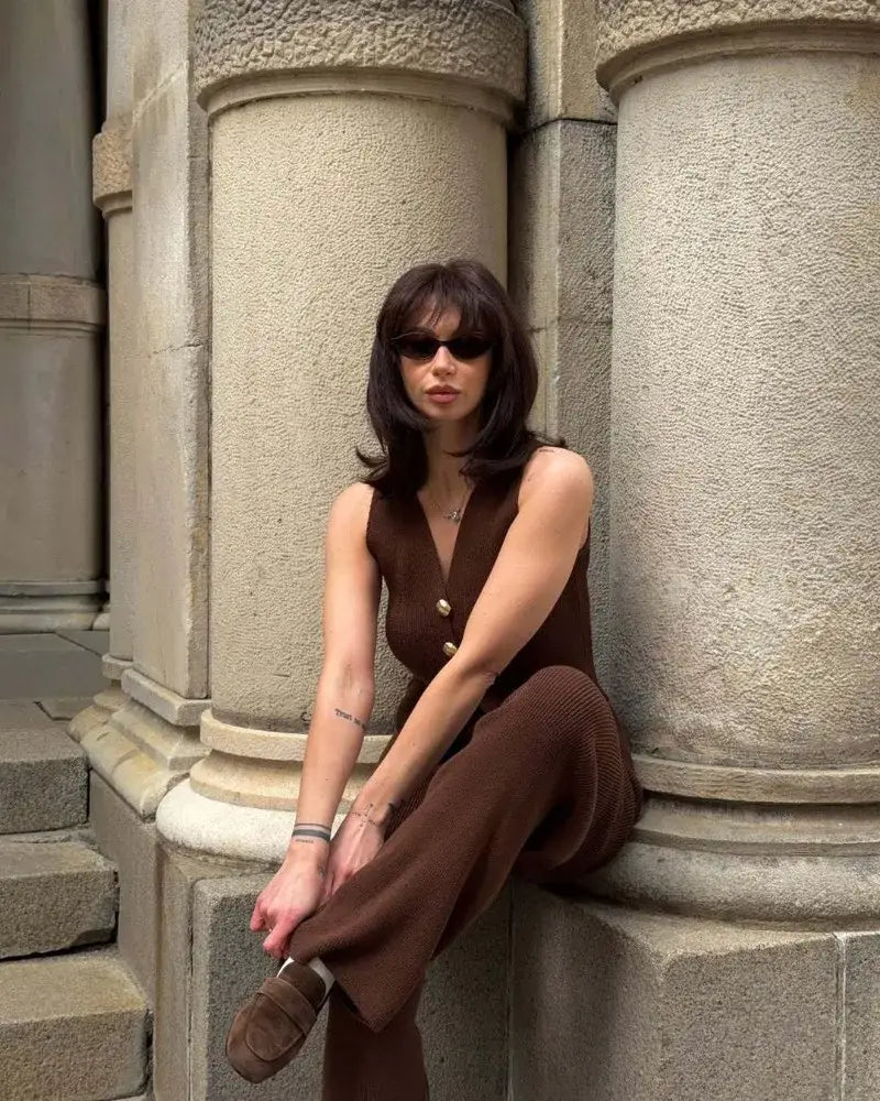 Knit Pant Sets Women