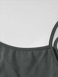 Summer Women's Fashion Simple Temperament Suspender Long dress - Norellé