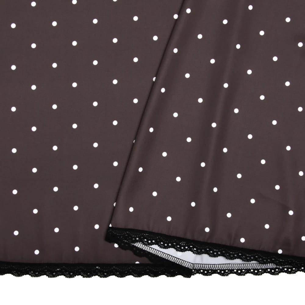 V-neck Printed Polka Dot Women Maxi Dress