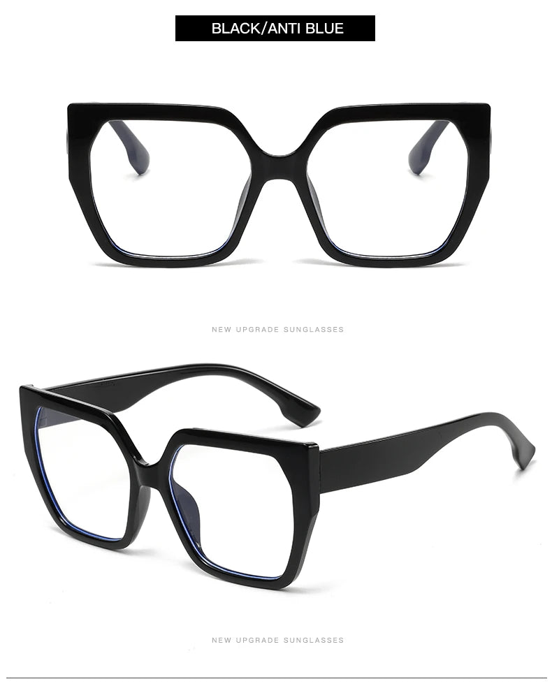 Protective Glasses 2pcs Large Frame Polygon Sunglasses