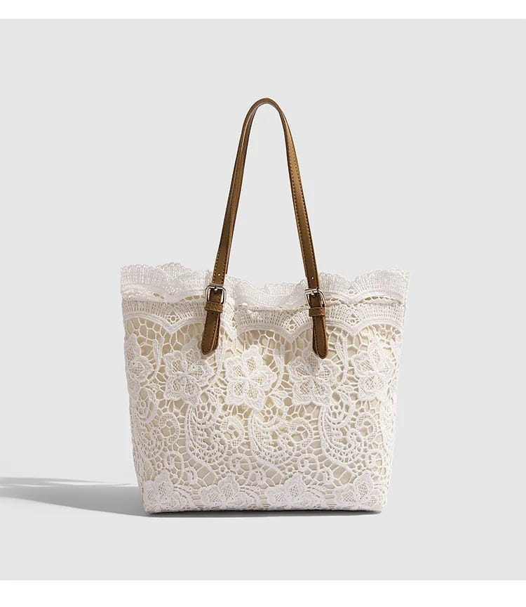 French Lace Tote Women’s Large Capacity Commuter Bag