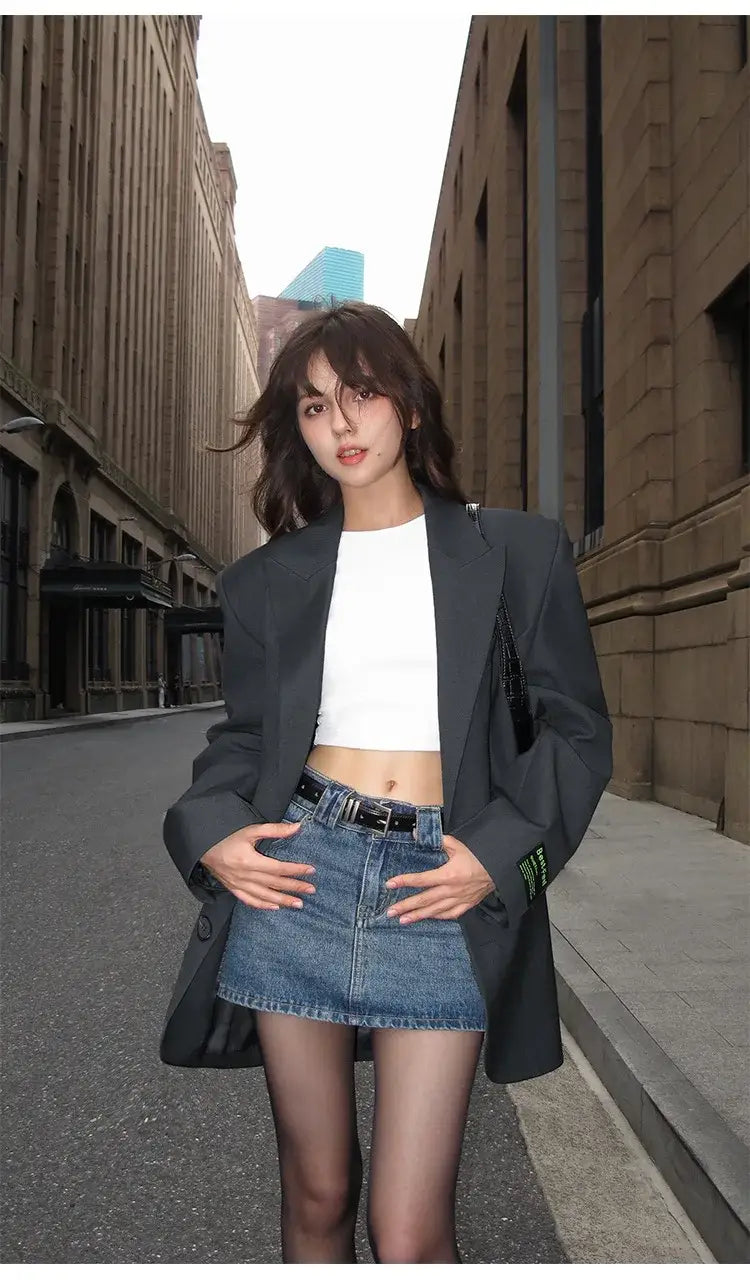 Women’s Loose Retro Small Suit