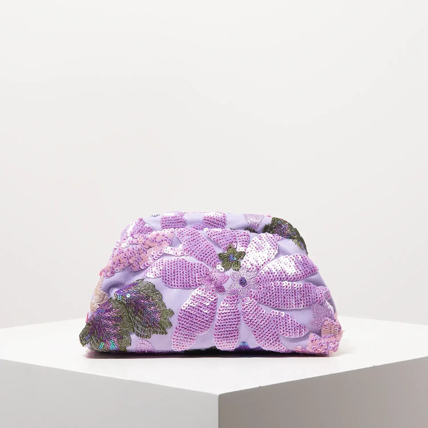 Floral Bag Sequin Clutch For Women