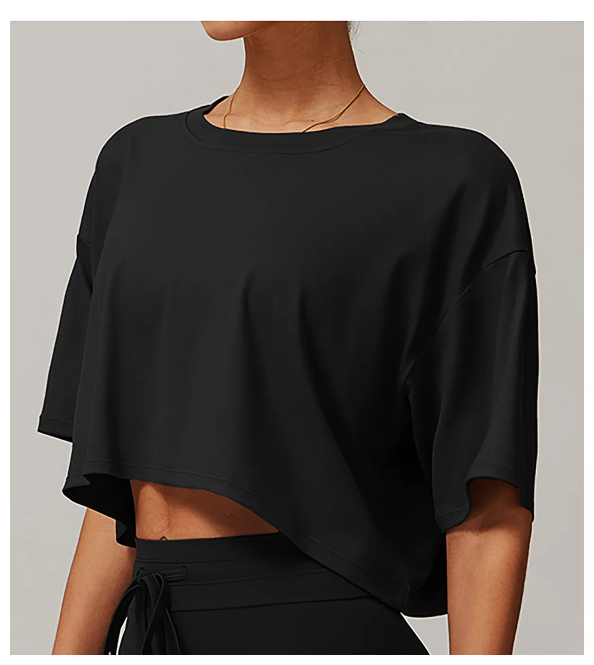 Loose Yoga Top Women Short Sleeve Gym