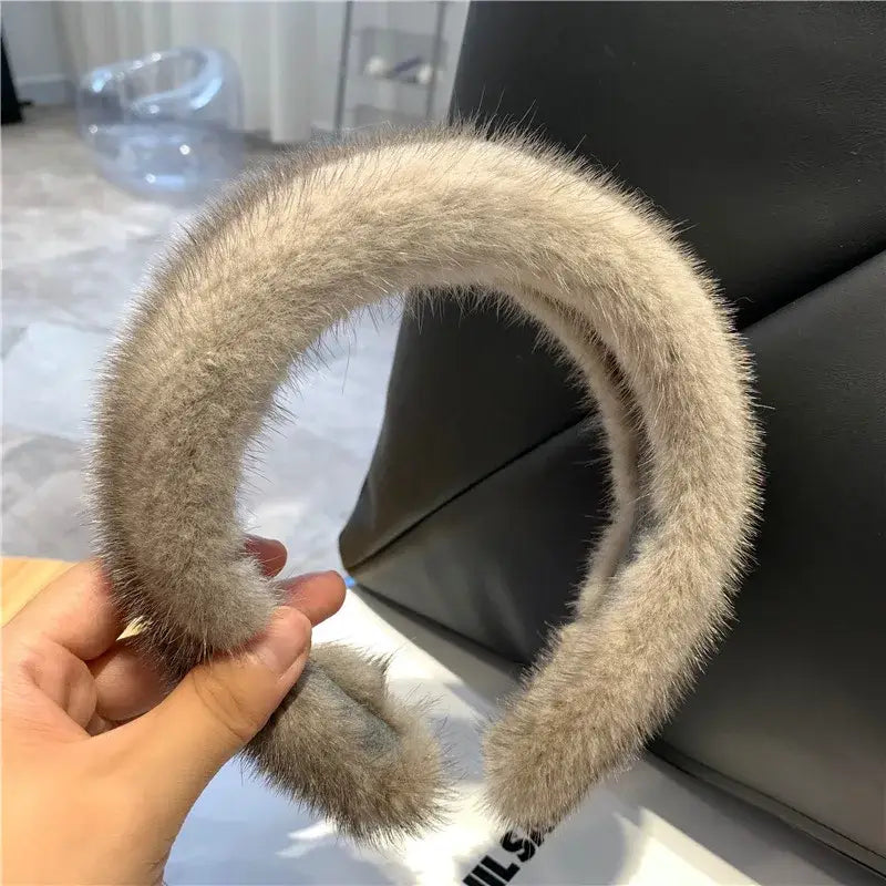 100% Real Mink Fur Headbands