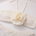 Flowers Three Pieces Bikini Set Swimsuit For Women - Norellé