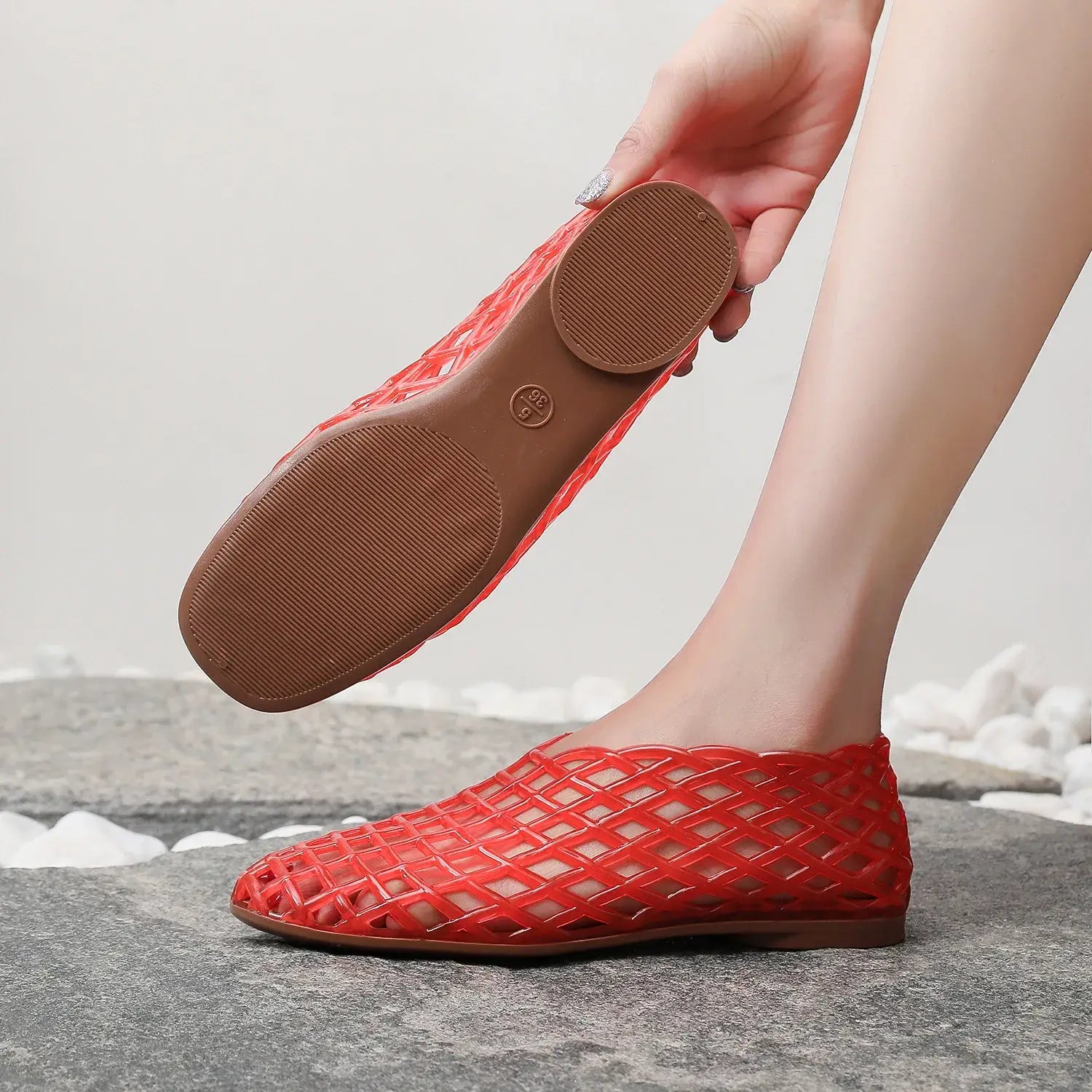 Women’s Flat Sandals Breathable Summer Casual Jelly