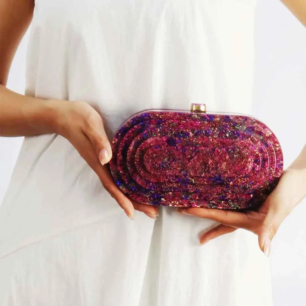 High Quality Acrylic Box Evening Clutch Bag