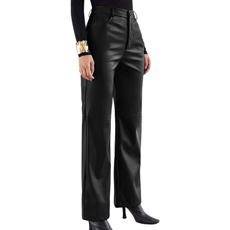Women PU Leather Pants