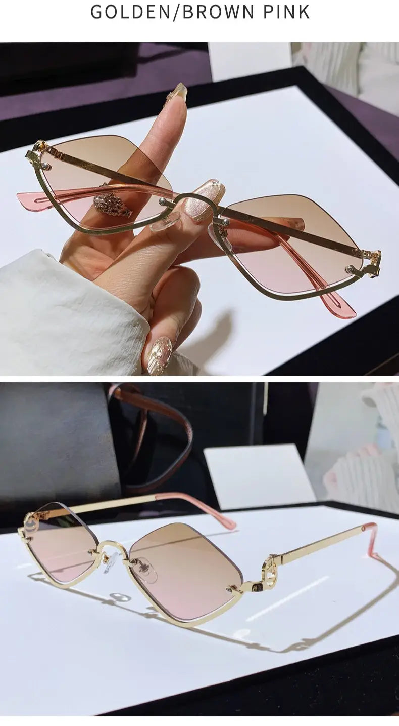 Fashion Small Polygonal Sunglasses Women