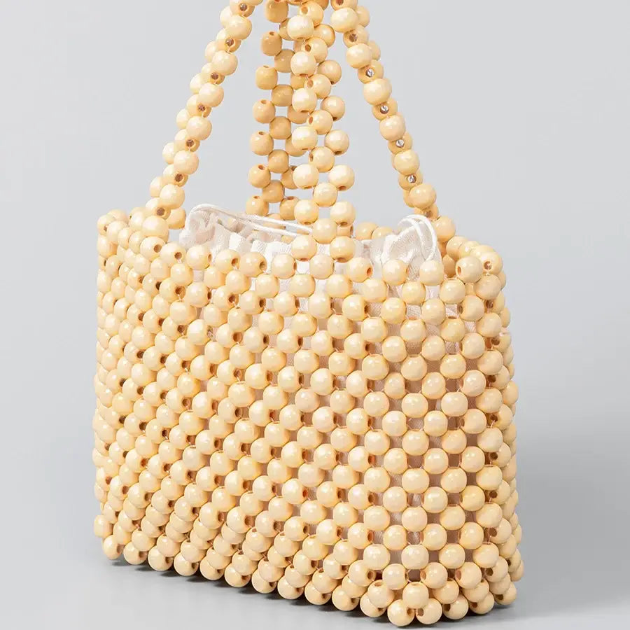 Women Top Handle Bag Hand-Woven Hollow Out Totes Bags