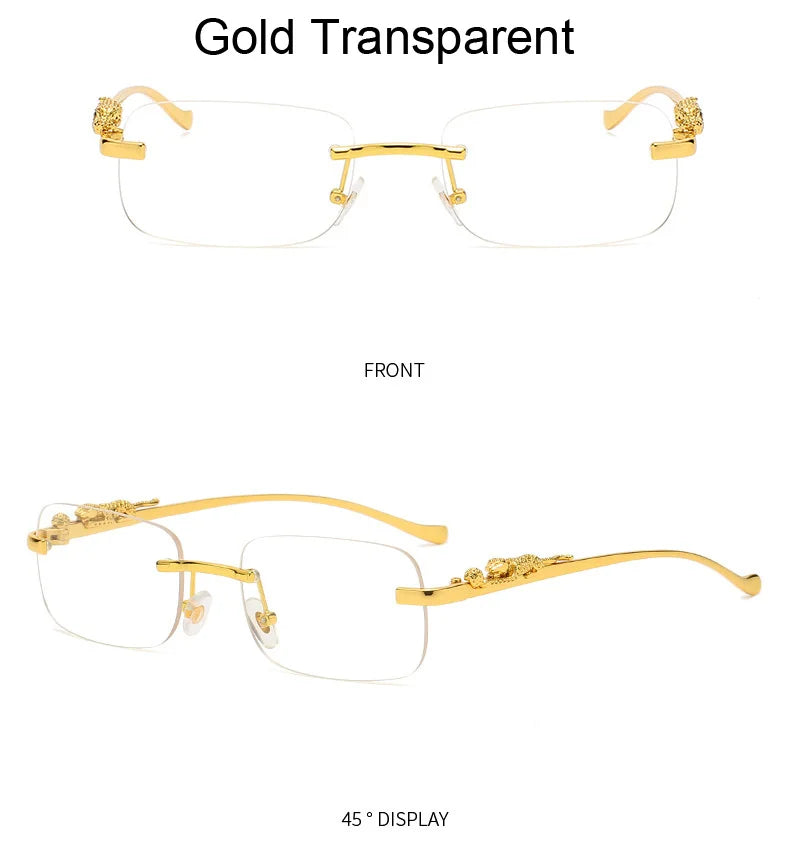 Rimless Square Sunglasses Woman