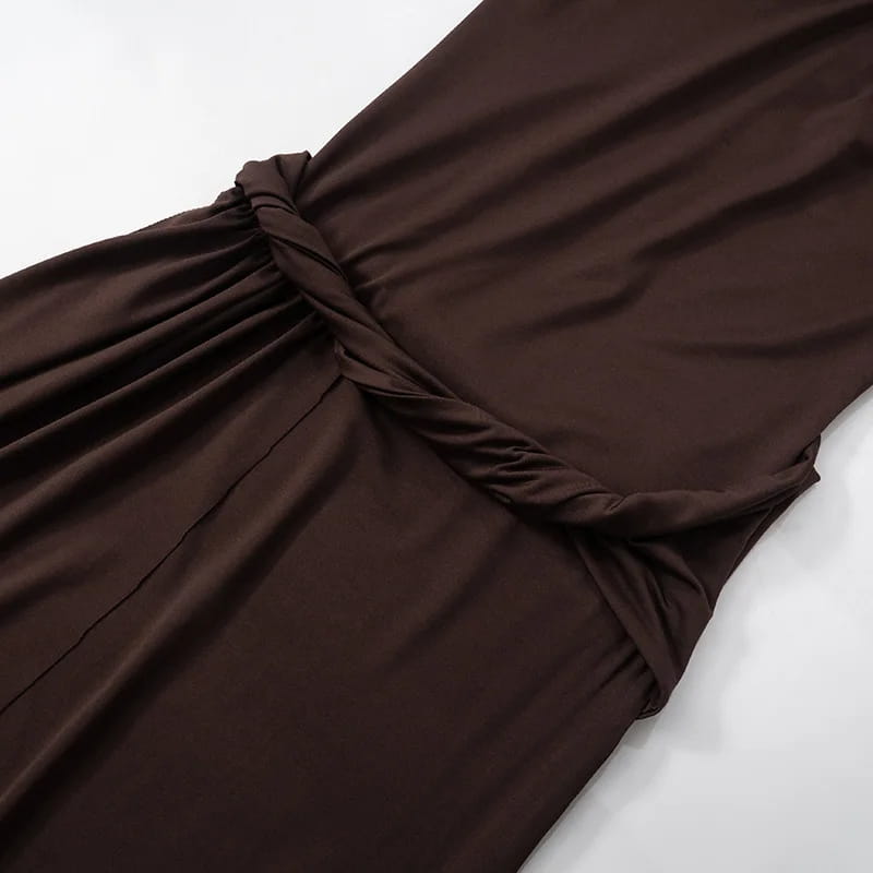 Off-shoulder Pleated Maxi Dress Women’s