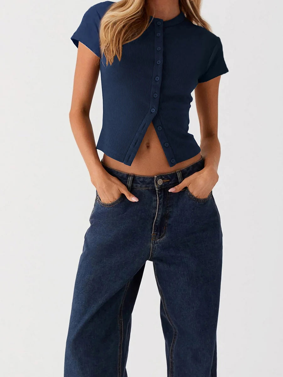 Women’s Casual Button Up Top