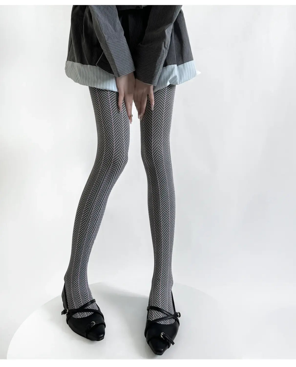 Spring Women’s Tights Striped Patchwork
