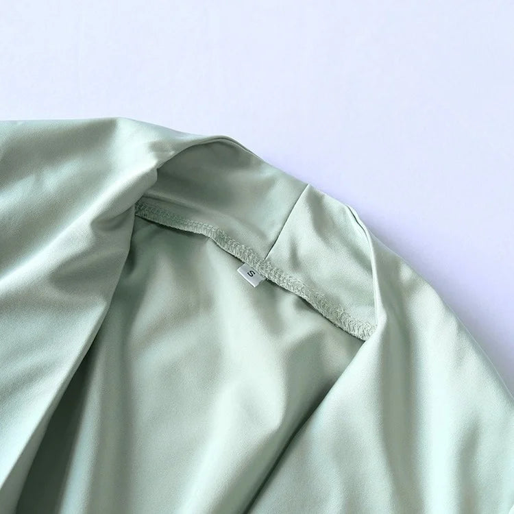 Satin 2 Piece Set Women Summer Beach Vacation Outfit