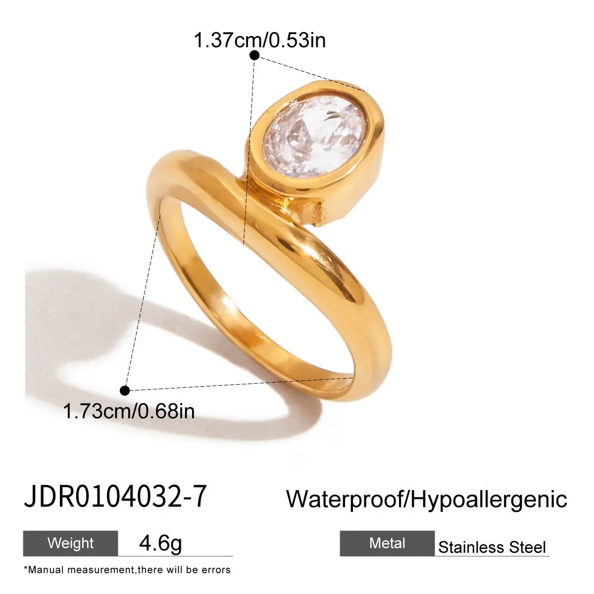 Minimalist Gold Color Plated Stainless Steel Rings