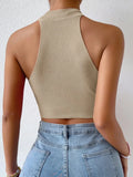 Knit Sleeveless Halter Tops for Women - Norellé