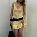 Hollow Knitted Mini Dress For Women - Norellé