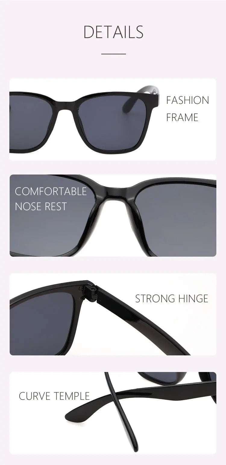 Retro Classic Vintage Square Sunglasses Women