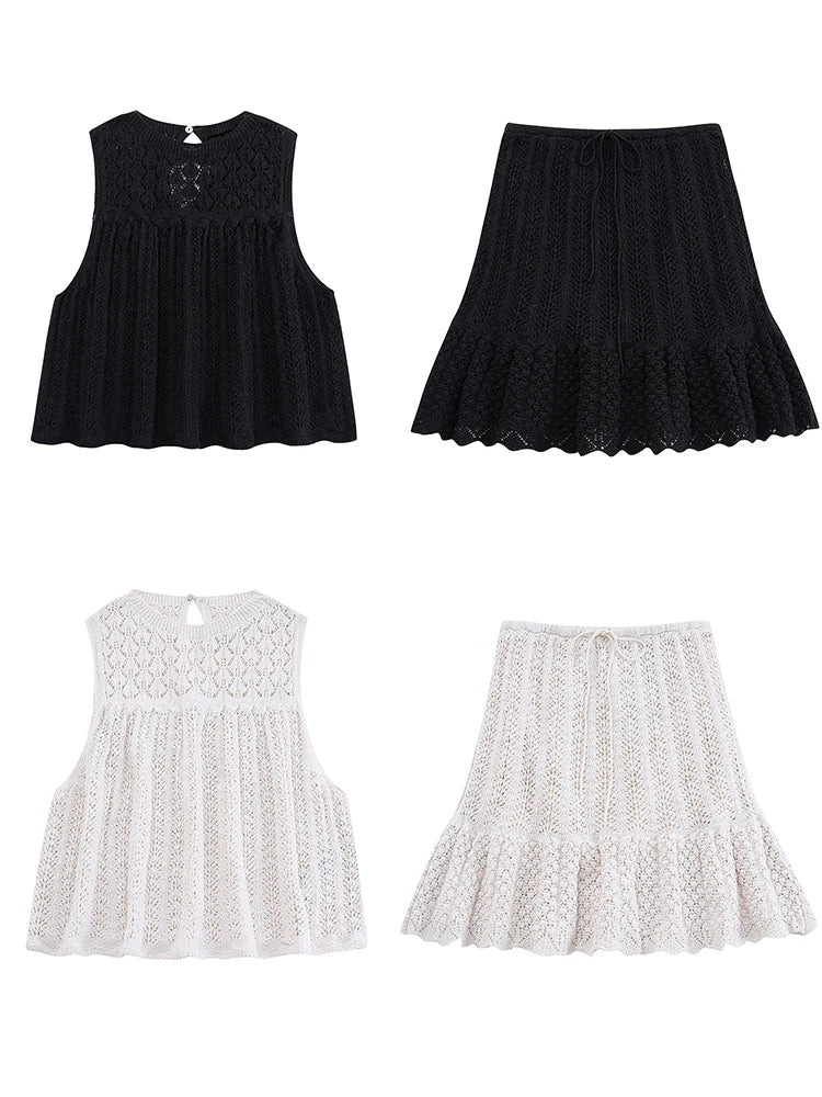 Mesh Women Skirts Sets - Norellé