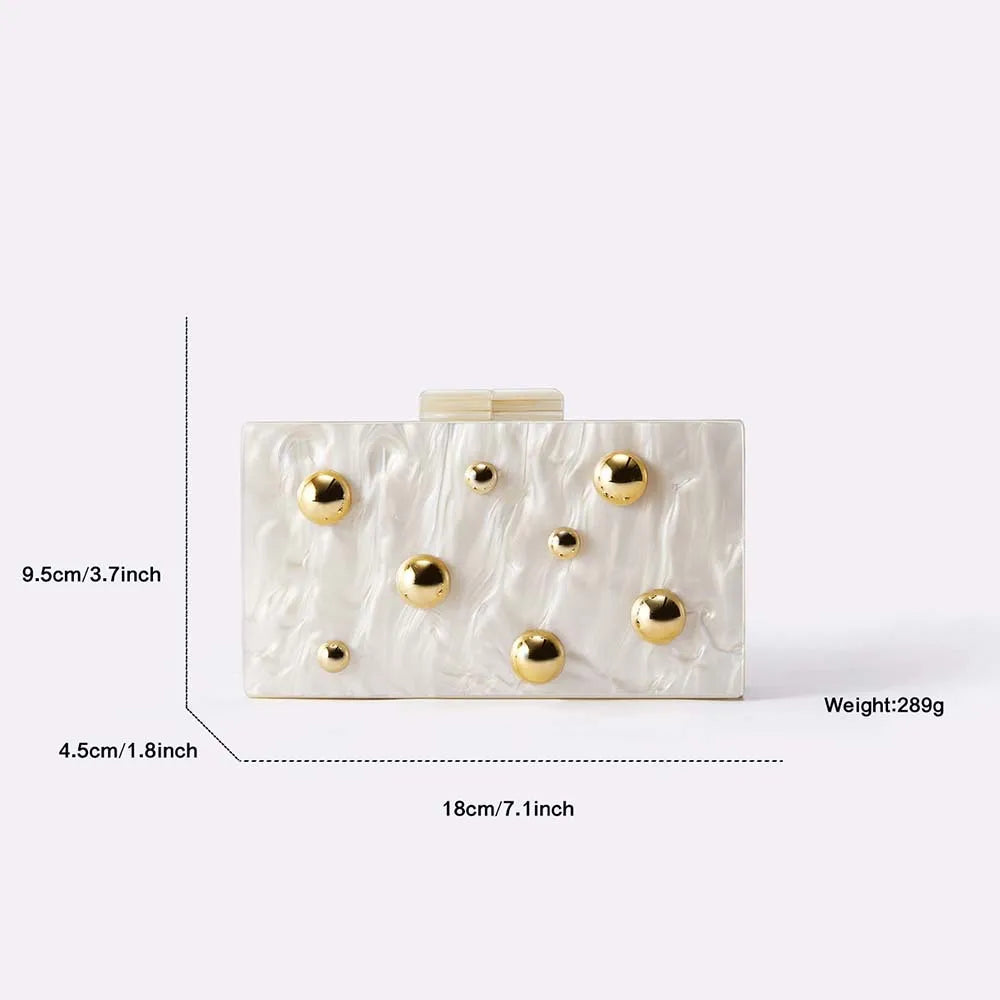Women Acrylic Box Evening Clutch Bags