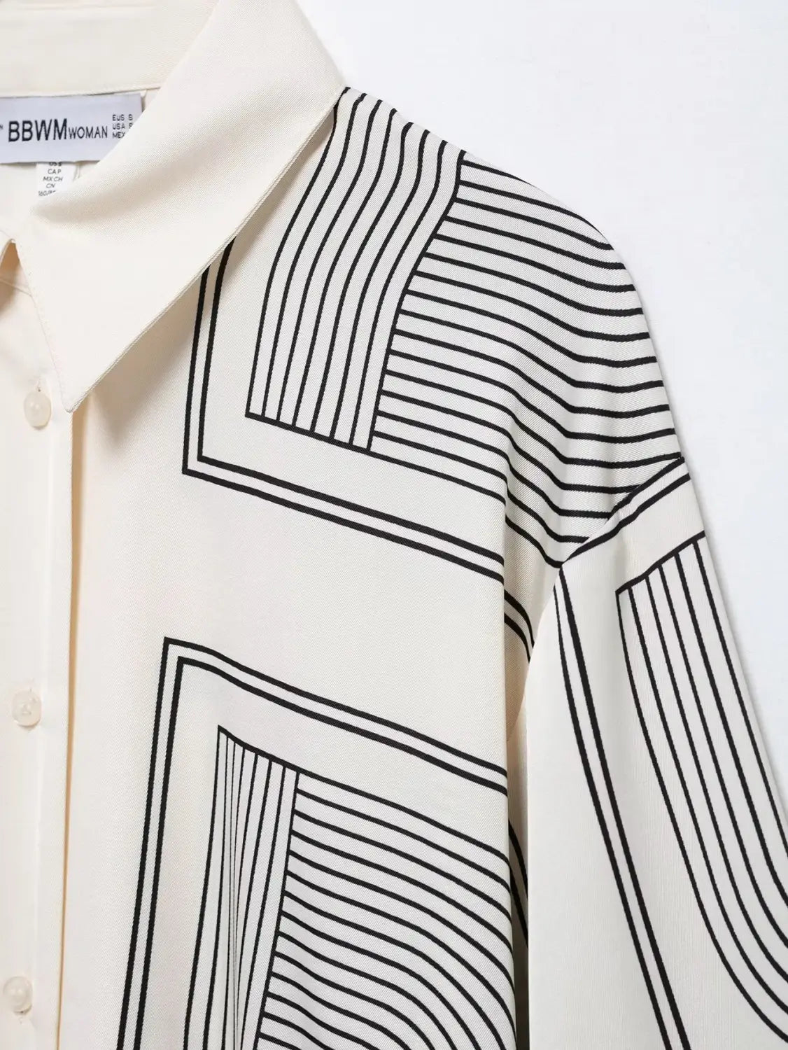 Women’s Loose And Versatile Printed Twill Fabric Shirt High Waisted Pants