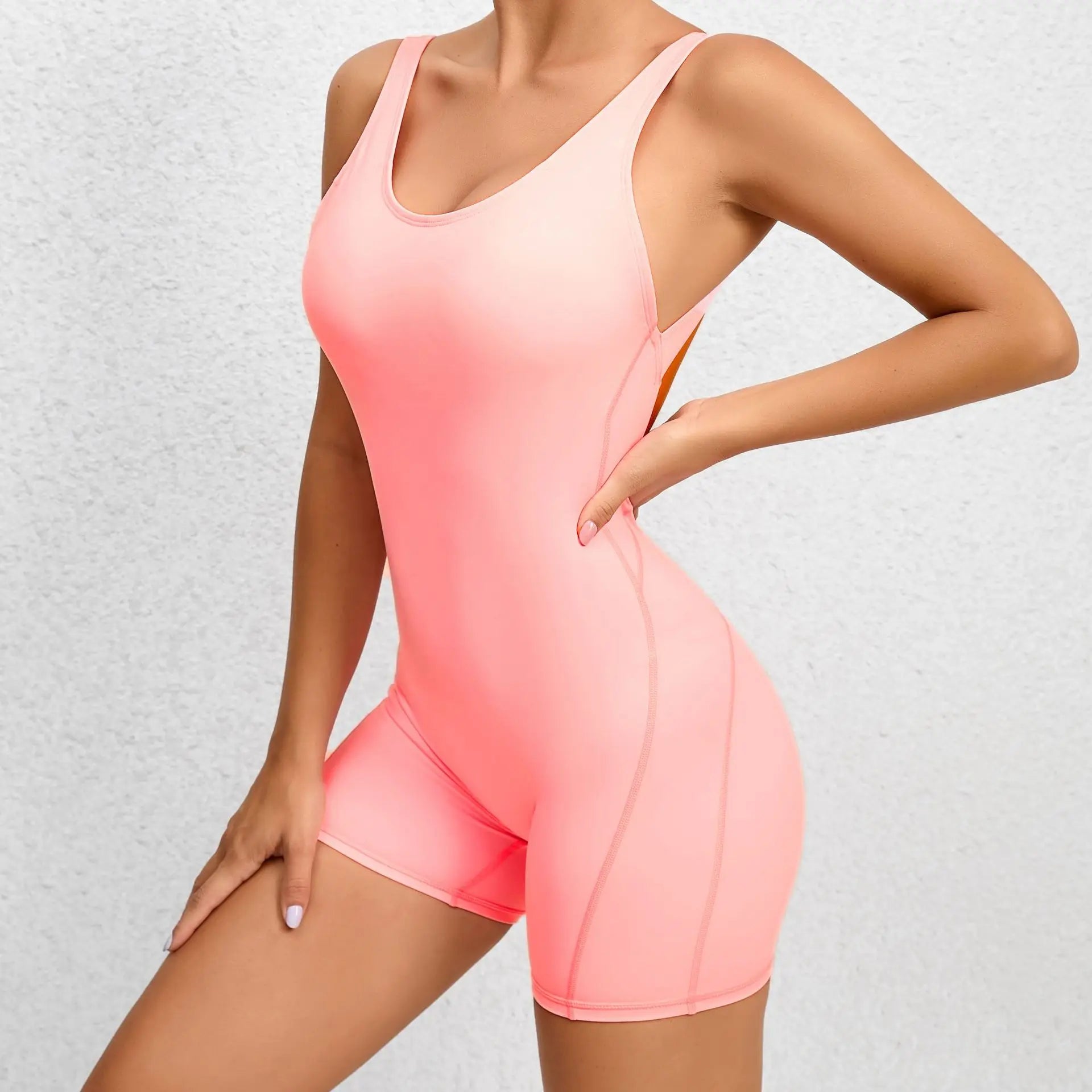 Women’s Tracksuit Yoga Set Backless Jumpsuits One Piece
