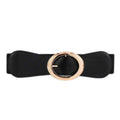Simple Metal Pin Buckle Elastic Waist Belt