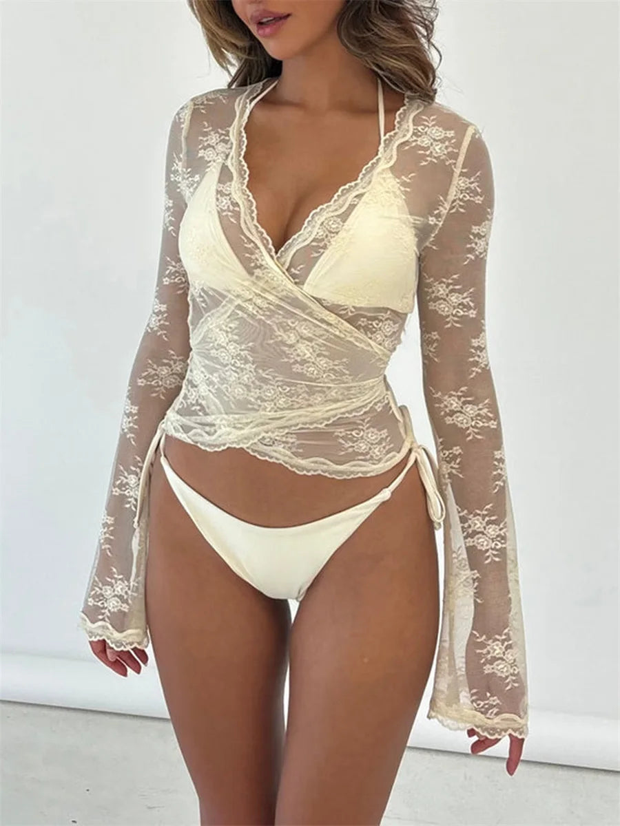 Women’s Lace Crop Tops